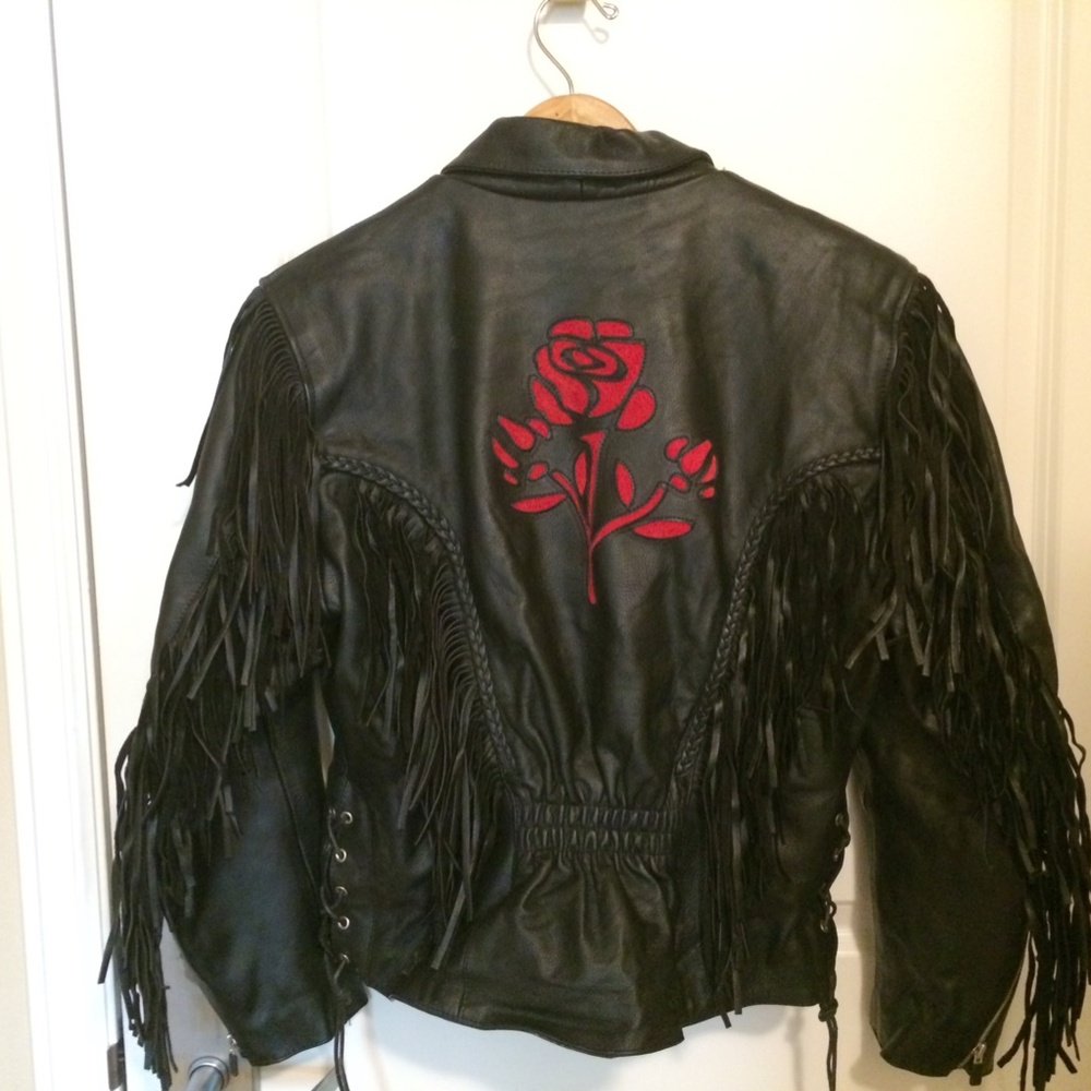 Motorcycle leather jacket - Picture 2 of 3